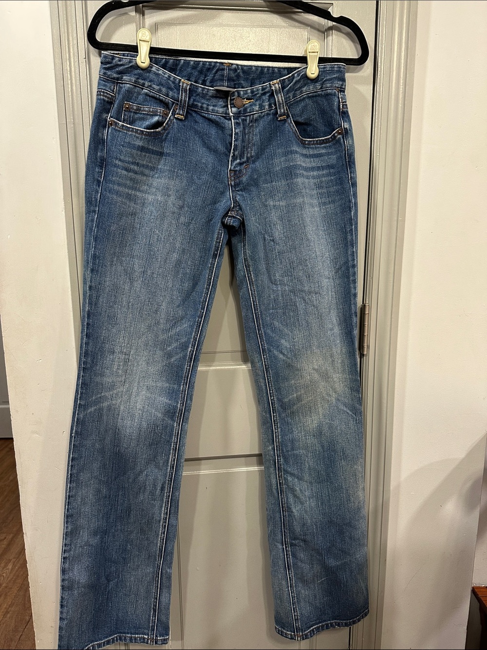 Armani Exchange women’s Straight-Leg Jeans in Faded Blue